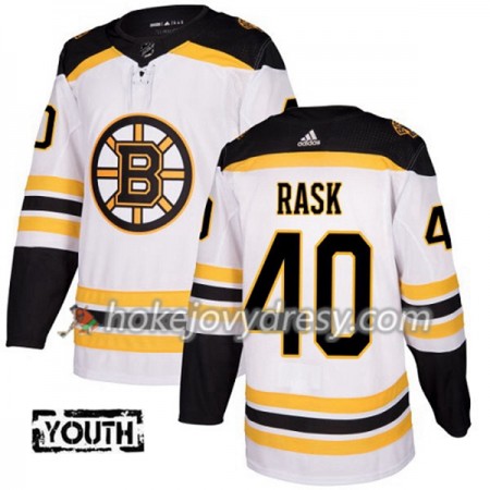 Dětské Hokejový Dres Boston Bruins Tuukka Rask 40 Bílá 2017-2018 Adidas Authentic